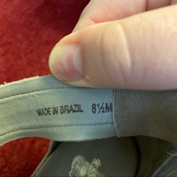 Juicy Couture Grey Suede Tie Wedges - Picture 3 of 5